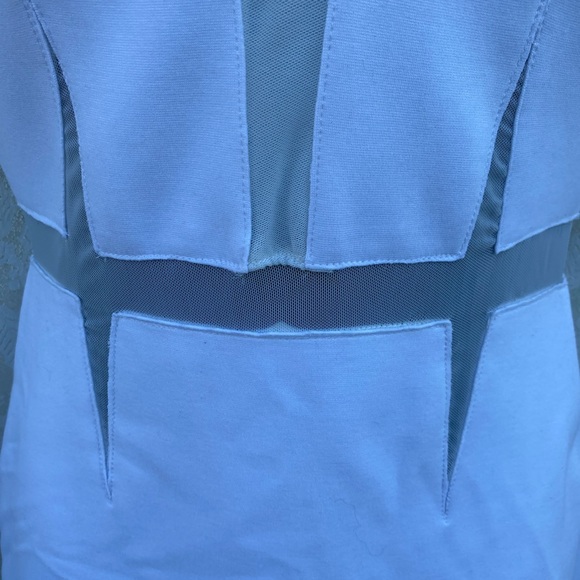 Bailey/44 size XS sleeveless lined gorgeous white dress with waist net feature - Picture 8 of 10